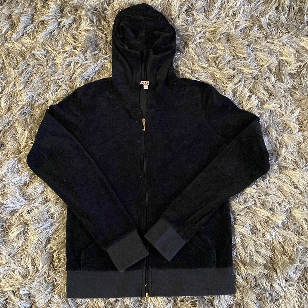 Juicy Couture Velour Zip Up Sweatshirt